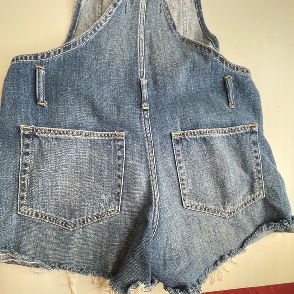 Abercrombie & Fitch Denim Short Overalls S - Picture 11 of 17